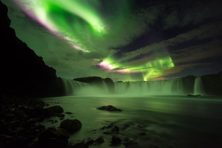 Northern Lights at Godafoss